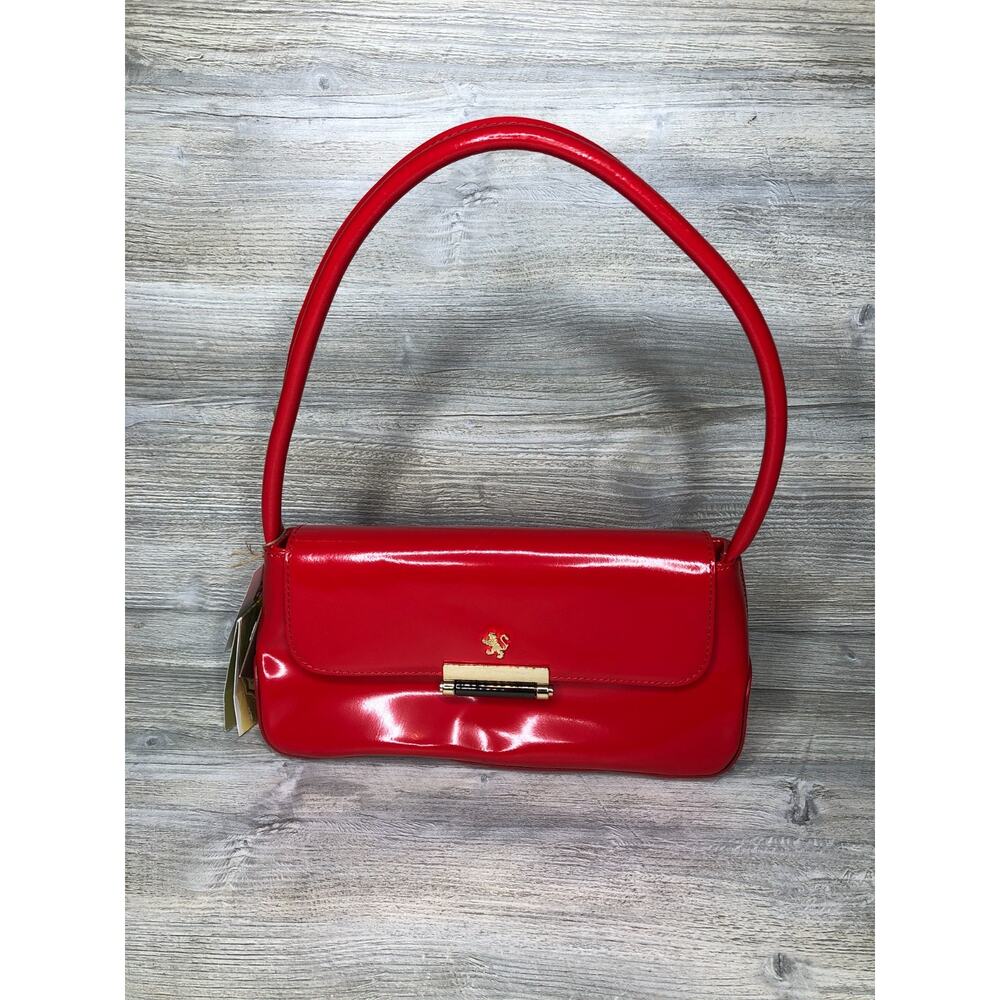 Pratesi Firenze NWT Luxury Leather Purse - Gorgeous Red! NWT